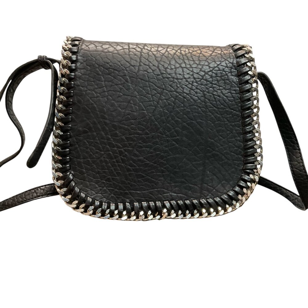 Urban Expressions Lita Silver Chain BlackSaddle Crossbody